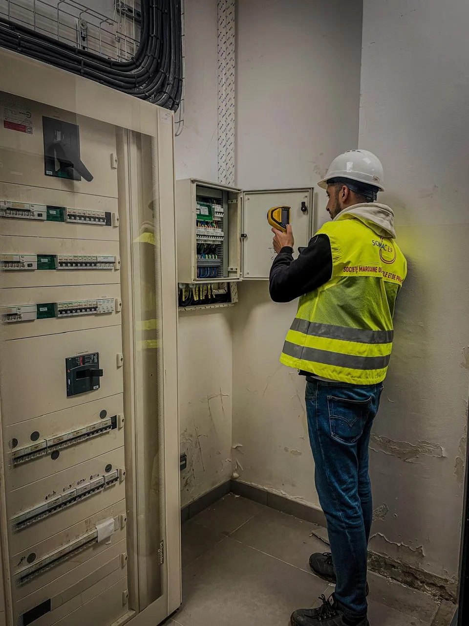 Inspection thermographique par un technicien SomaCEP